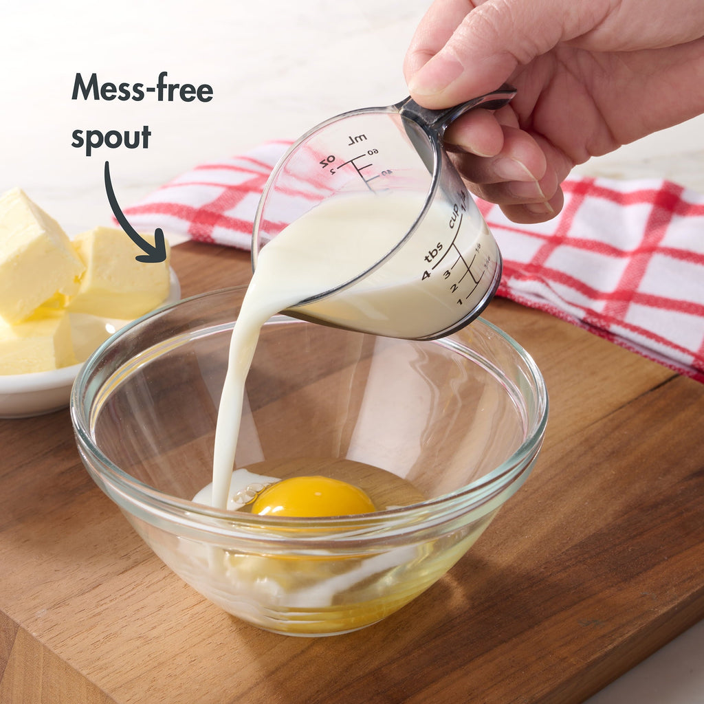 Mainstays 1/4C Plastic Mini Measuring Cup, Black/Transparent - Image 3